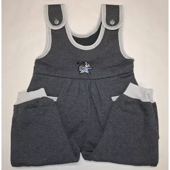 Tepláky se šlemi Plus - 80 / tmavě šedý melír