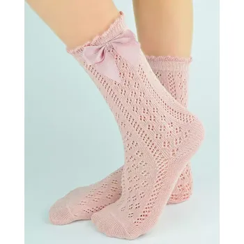 Dámské punčochy Dívčí podkolenky SB113 - 0-6 měsíců / pudrově růžová