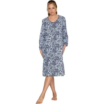 Dámské oblečení Dámská noční košile Timo 386061 navy vzor velikost XL