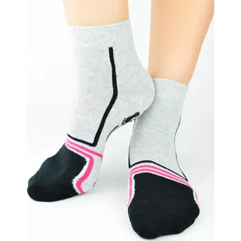 Dámské ponožky Dívčí ABS ponožky na trampolínu SB131 - 31-34 / černá