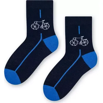 Dětská móda Chlapecké ponožky s kolem - 29-31 / tmavě modrá