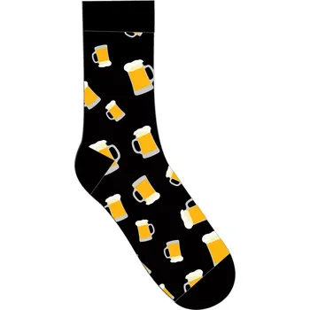 Pánské ponožky Pánské ponožky Beer - 39-42 / černá (01)