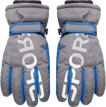 Rukavice Chlapecké lyžařské rukavice RN-014 - 22 cm / šedá