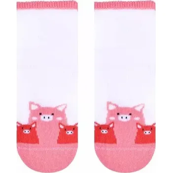 Dámské punčochy Kojenecké ponožky Prasátka - 14-16 / bílá