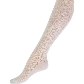 Dámské punčochy Dívčí žakárové punčocháče s aloe - 104-110 / bílá
