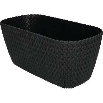 Květináč Květináč 400 mm balkonová oválná truhla - Barva antracit - 395 mm \ antracit