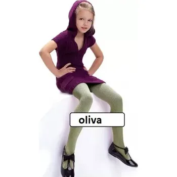 Dámské punčochy Dětské punčocháče Agatka 100 DEN - 116-122 / olivová světlá