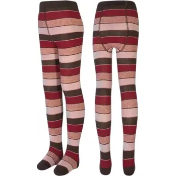 Dětské proužkované punčocháče Tomík - 80-86 / červená