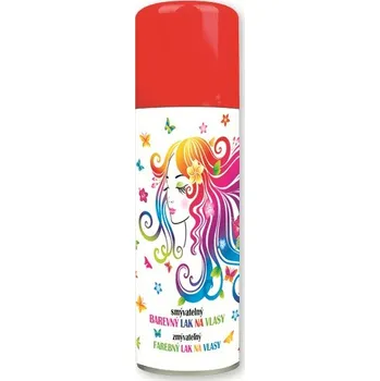 Stylingový přípravek Anděl lak na vlasy neonové mix 125 ml - červená