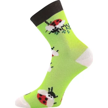 Dámské punčochy Dívčí ponožky Berušky - 20-24 / světle zelená
