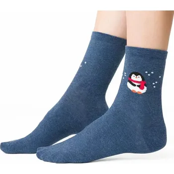 Dámské punčochy Dámské ponožky Pinguin - 35-37 / jeansová