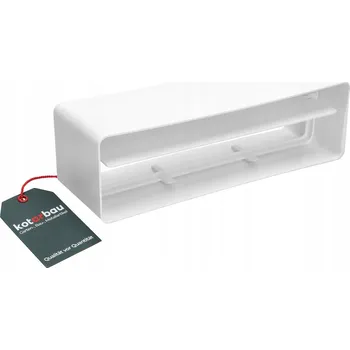 Stavební materiál Zpětná klapka bílá spojka 204x60 - 204x60 mm