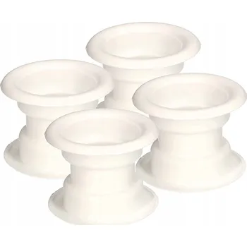 Dveřní větrací objímka - 4 ks. - bílá