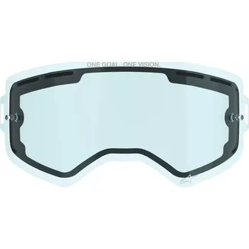Motocyklové brýle Dvojitý náhradní objektiv / plexi / čočka pro motokrosové brýle ALPINESTARS SUPERTECH 9100425-70 barva modrá (z vysoce kvalitního, nárazuvzdorného polykarbonátu, nulové optické zkreslení )