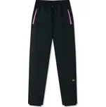 Dívčí softshellové kalhoty Wolf & Wolfie s fleecem B2593 - černé s růžovými zipy