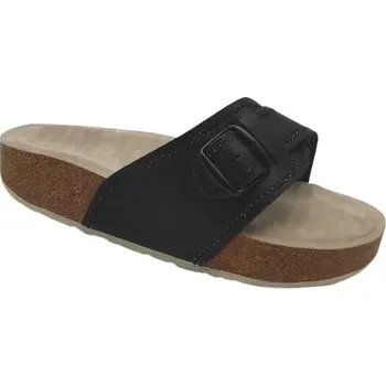 Dámská zdravotní obuv VANIMAR Korkové pantofle s masážní stélkou - černé, vel. 36 - 43 vel. 36 - délka vnitřní stélky 23,5 cm