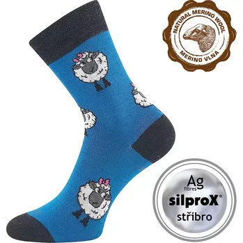 Dámské ponožky Dámské ponožky Vlněnka - 35-38 / modrá