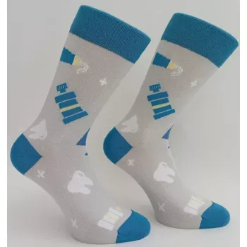 Dámské oblečení Dospělé ponožky Dentist - 37-41 / světle šedá