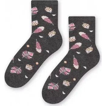 Dámské punčochy Dámské ponožky Pírka - 38-40 / tmavě šedá