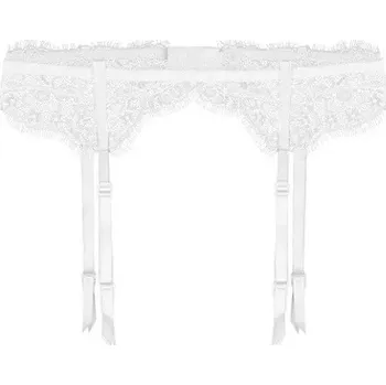 Dámské spodní prádlo Podvazkový pás Fuchsia - L / bílá