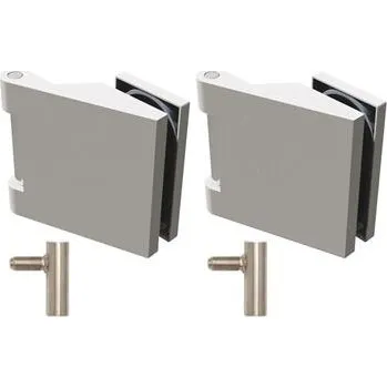 Nábytkové kování SOLIDO sada závěsů Office s rámovým dílem pro ocel. zárubeň M10x1,pravé,nikl mat