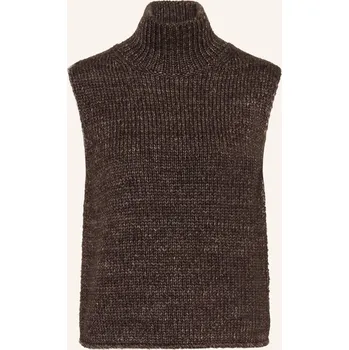 Dámský svetr Marc O'polo Dámská Pletená Vesta, tmavě hnědá, 34