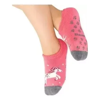 Dámské punčochy Dětské protiskluzové ťapky Unicorn - 20-22 / růžová