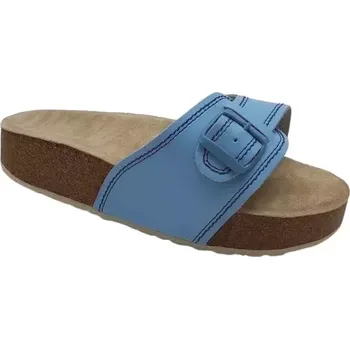 Dámská zdravotní obuv VANIMAR Korkové pantofle s masážní stélkou - sv.modré, vel. 36 - 42 vel. 38 - délka vnitřní stélky 25,2 cm
