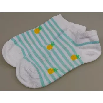 Dětské ponožky Ovoce - 21-23 / mentolová