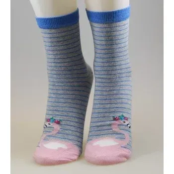 Dámské ponožky Dámské ponožky Plameňák - 35-41 / modrá