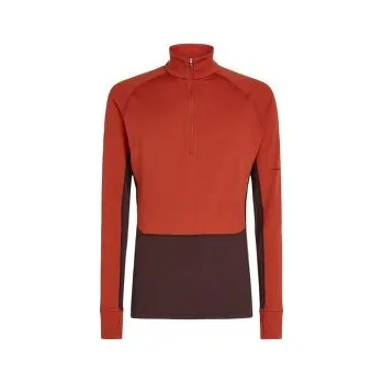 Icebreaker Merino 260 ZoneKnit LS Half Zip Men JAVA/AGATE/CB oranžová M