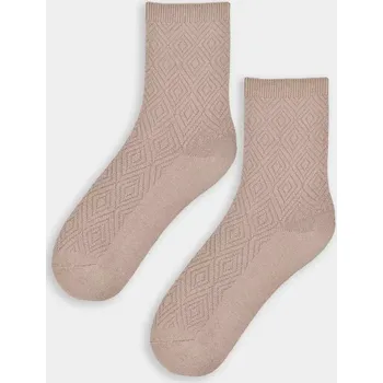Dámské ponožky Dámské ponožky s vlnou SB141 - 36-41 / cappuccino