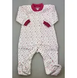 Kojenecký overal Hvězdy - 74 / malinová