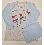 Chlapecké pyžamo Classic dlouhé - 128 / světle šedý melír