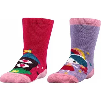 Dámské punčochy Kojenecké protiskluzové ponožky Dora - 14-17 / malinová