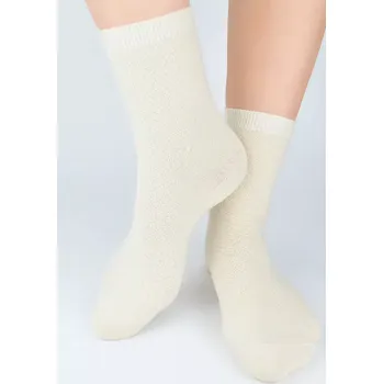 Dámské ponožky Dámské ponožky s vlnou SB141 - 36-41 / béžová