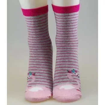 Dámské ponožky Dámské ponožky Plameňák - 35-41 / malinová