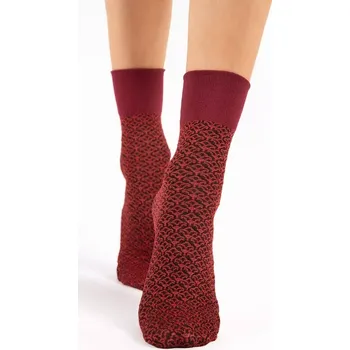 Dámská móda Dámské ponožky Reina 40 DEN - Uni / bordová
