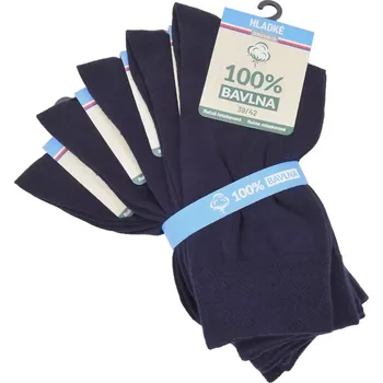 Pánské ponožky Dospělé zdravotní ponožky Cotton II - 39-42 / navy blue (námořnícká modrá)
