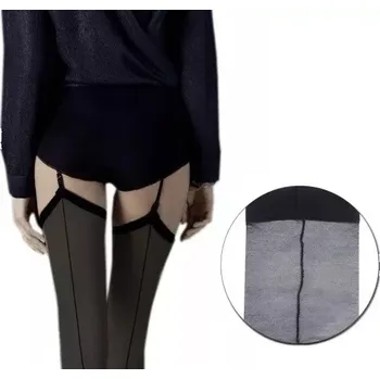 Dámské punčochy Punčochy na podvazkový pás Provoke 20 DEN - 3 (M) / černá