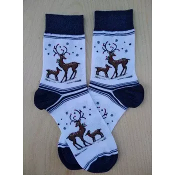 Dámské punčochy Dámské ponožky Gala - 39-41 / bílá/tmavě modrá