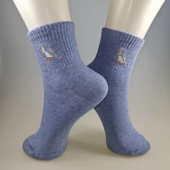 Dámské ponožky Dámské ponožky s holubem - 39-42 / jeansová