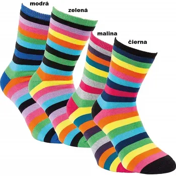 Pánské ponožky Pánské froté ponožky Pruhy - 43-46 / černá