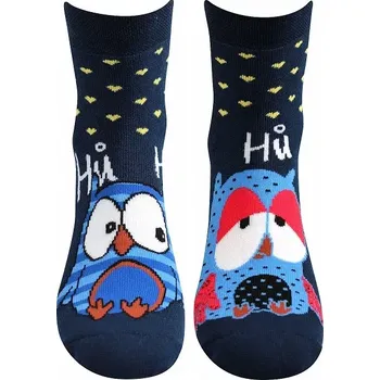 Dámské ponožky Dámské froté ponožky Pruhana Sova - 39-42 / tmavě modrá