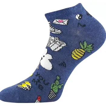 Dámské punčochy Dívčí ponožky Queen - 30-34 / jeansová