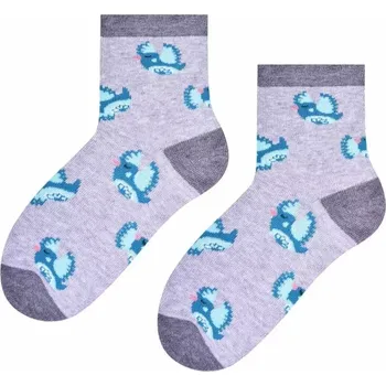 Dívčí ponožky Ptáčky - 29-31 / šedá