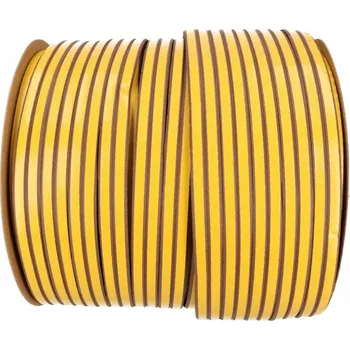 Těsnění do okna a dveří Lepicí těsnění e pro okenní dveře hnědá 9x4 mm x 30 m - 30 m
