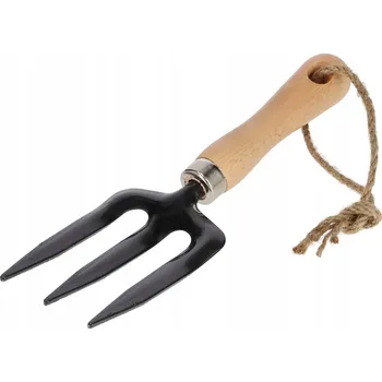 Vidle Mini zahradní vidle s 3 hroty na kypření půdy 28 cm kotarbau