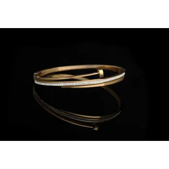 Náramek Prosperk Luxusní dámský náramek ocelový zlatý S1585