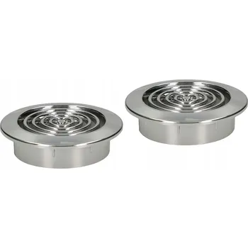 Větrací mřížka Větrací mřížka kulatá mini fi 45 mm 2 ks - Barva chromová - chrom
